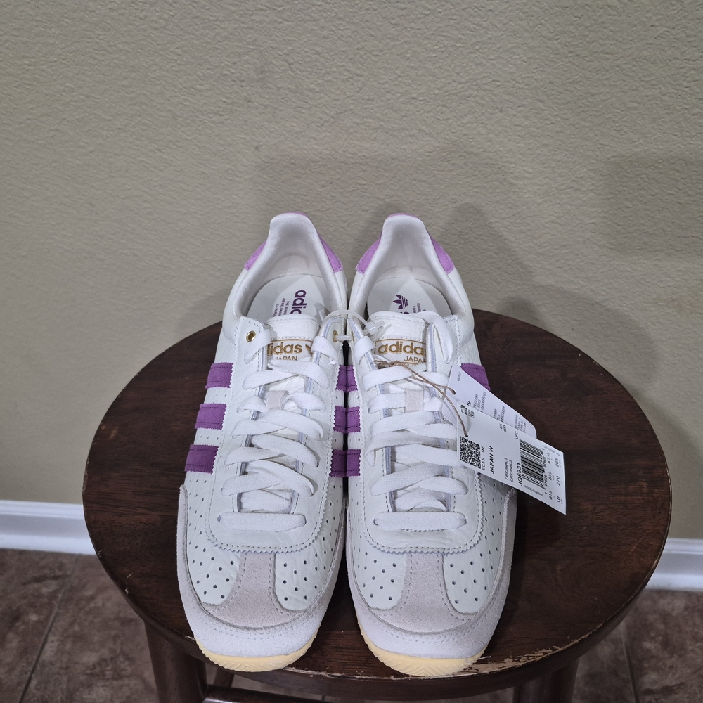 Adidas Japan Women's White and Purple Sneakers Size 10 - Picture 2 of 7